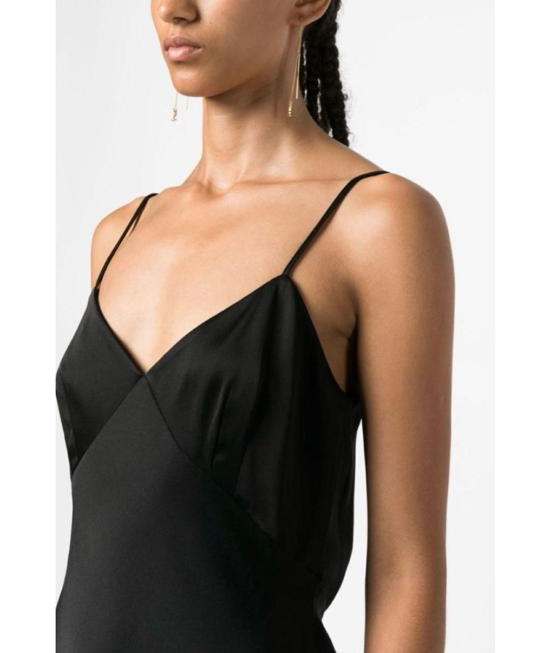 MAX MARA Черное ацетатное вечернее платье, фото 5
