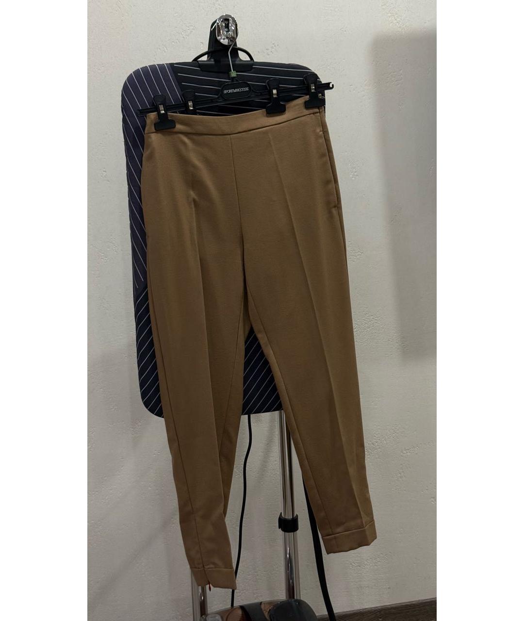 WEEKEND MAX MARA Бежевый шерстяной костюм с брюками, фото 2