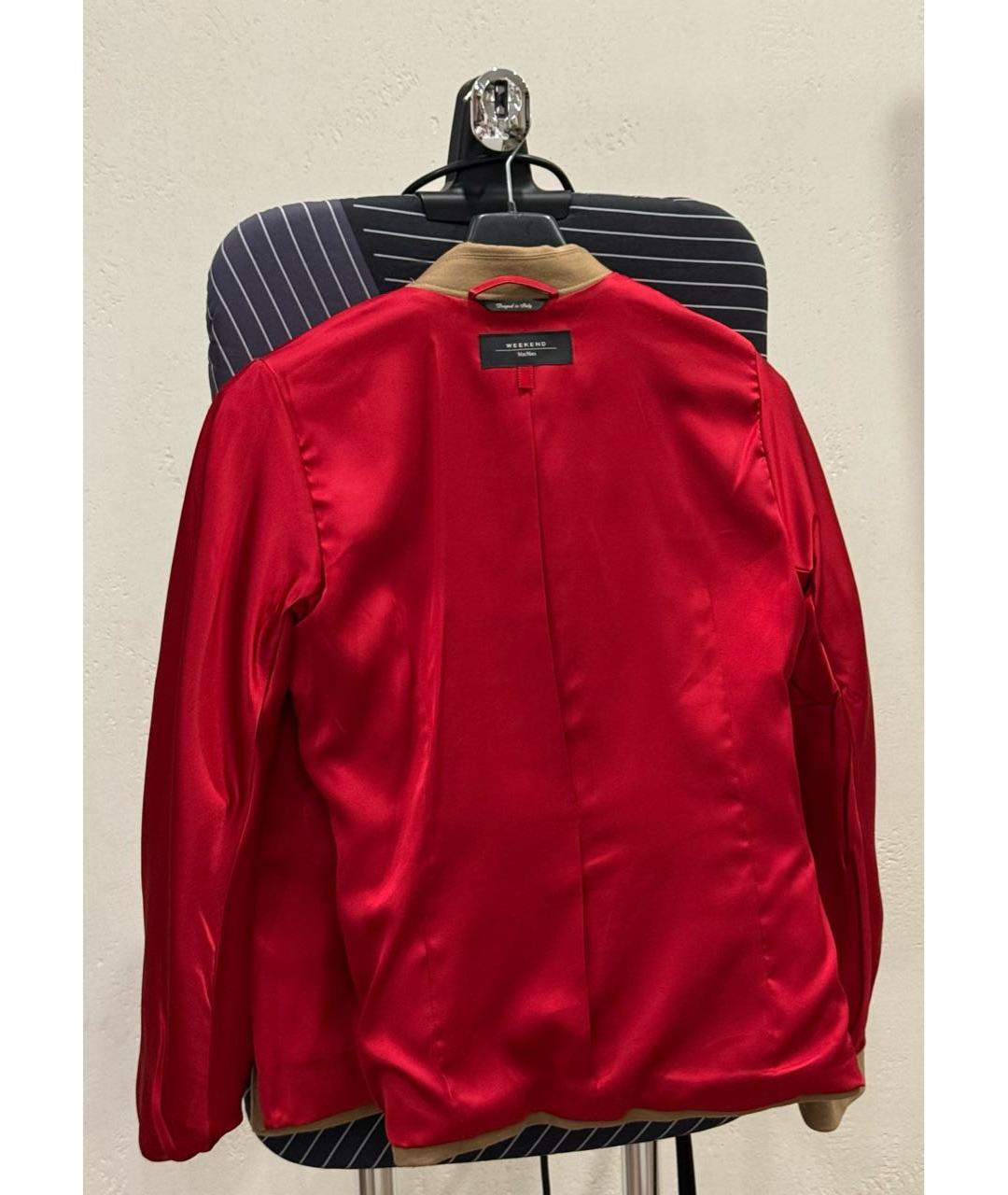 WEEKEND MAX MARA Бежевый шерстяной костюм с брюками, фото 3