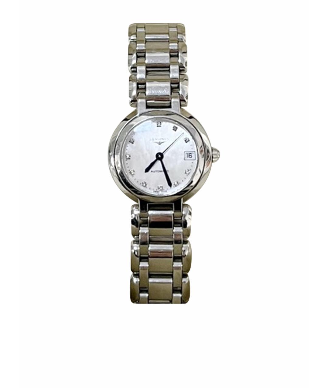 LONGINES Белые металлические часы, фото 1