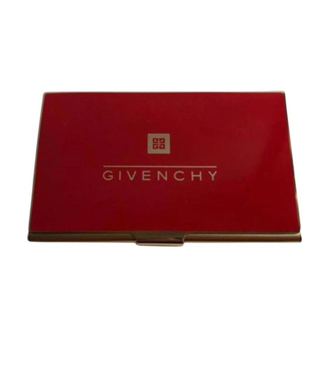 GIVENCHY Бордовая визитница, фото 1