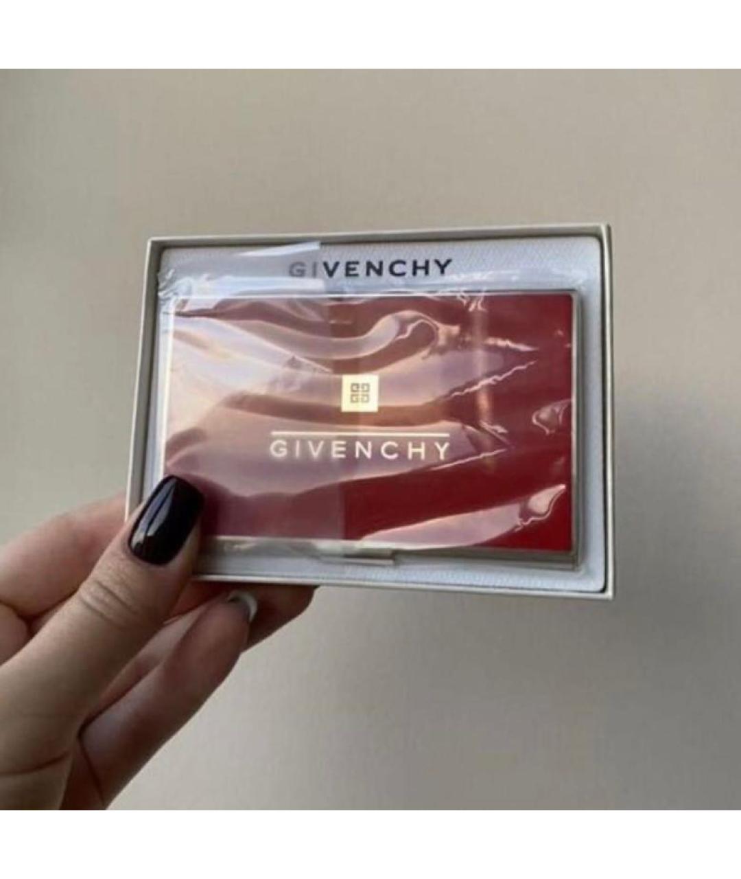 GIVENCHY Бордовая визитница, фото 3