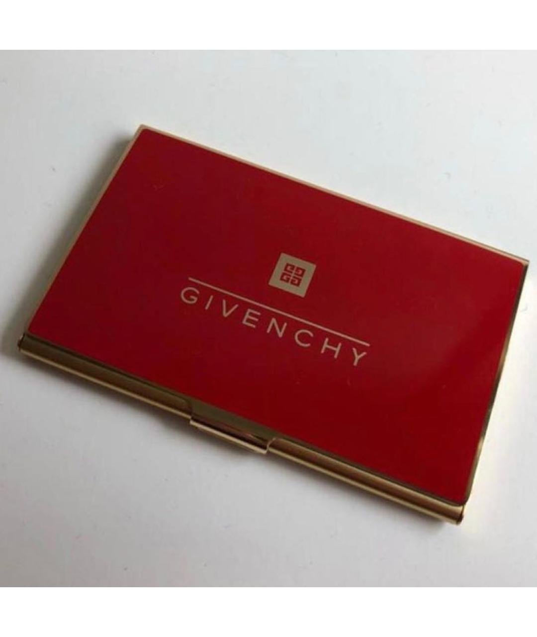 GIVENCHY Бордовая визитница, фото 4