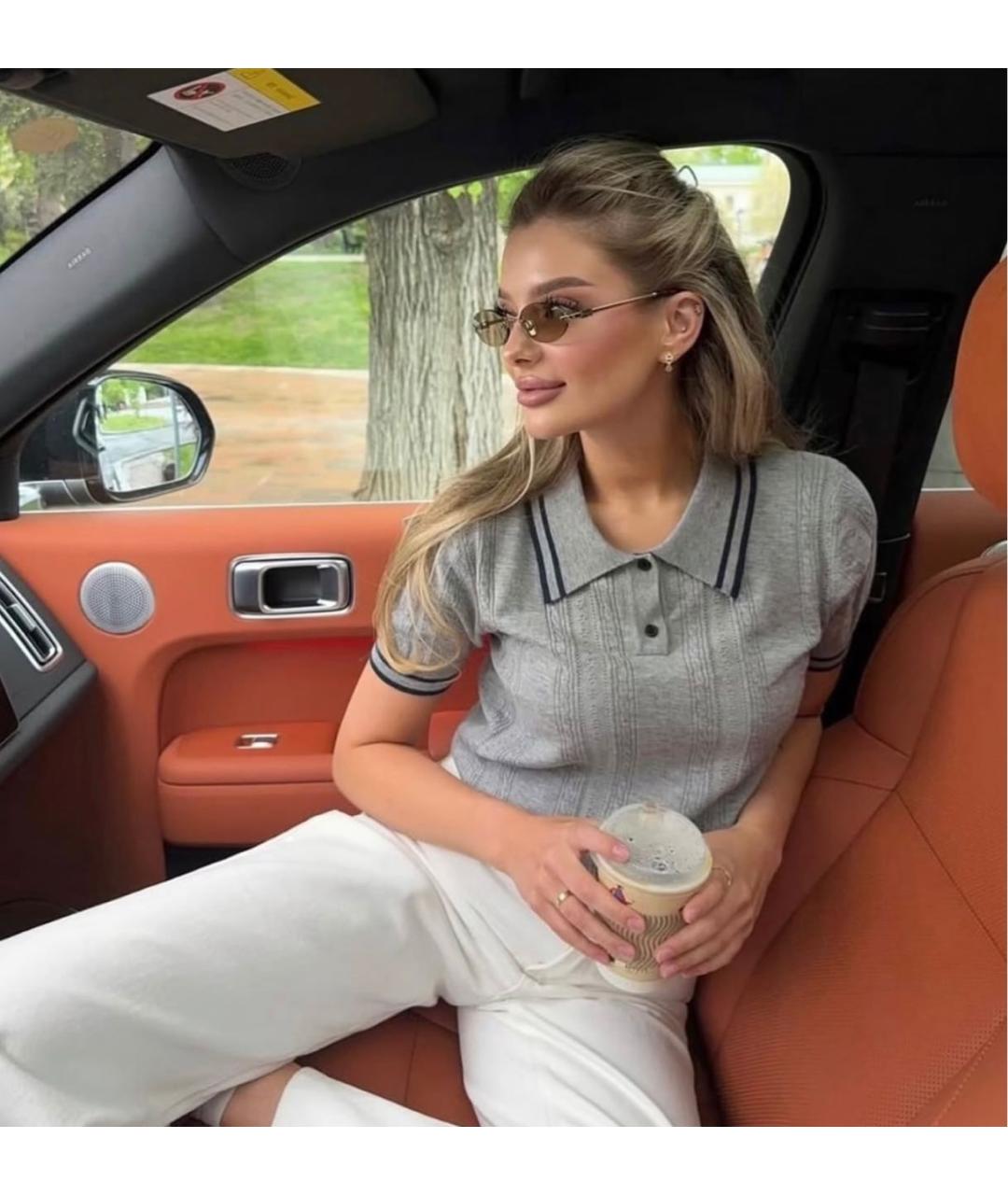 MIU MIU Желтые металлические солнцезащитные очки, фото 8