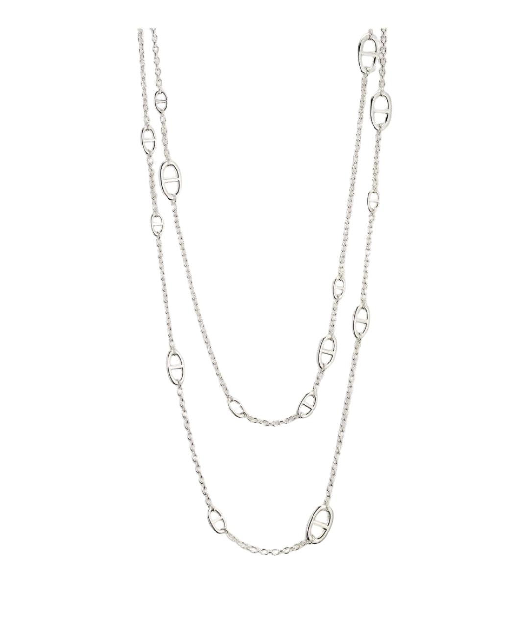 HERMES Серебряное серебряное колье, фото 1
