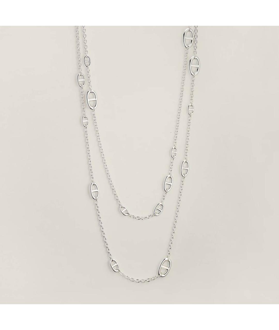 HERMES Серебряное серебряное колье, фото 4