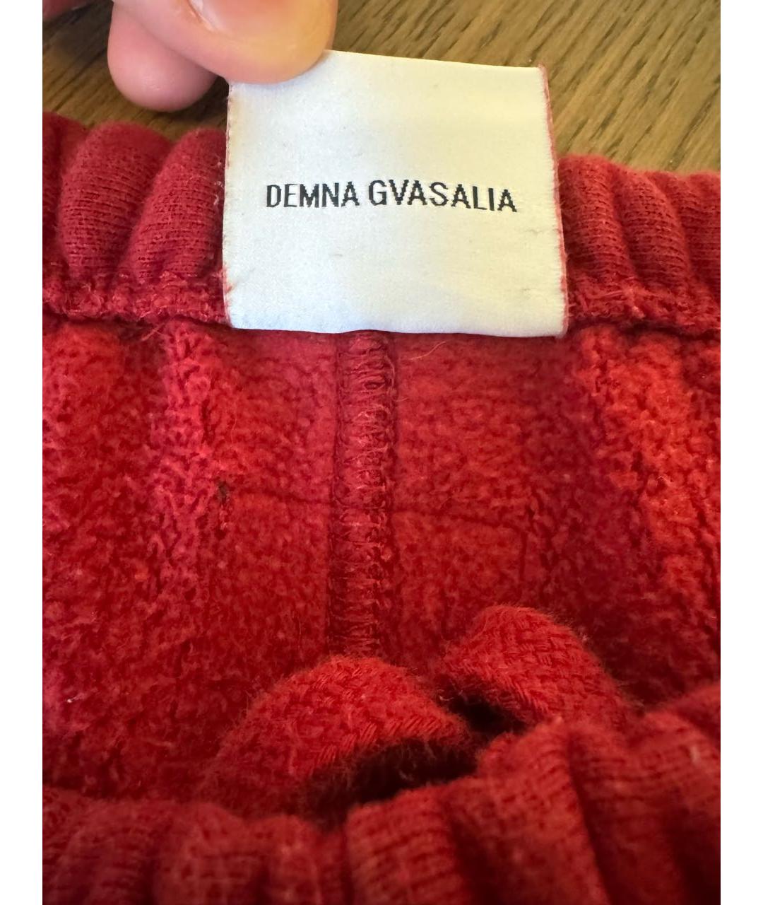 VETEMENTS Бордовые хлопковые повседневные брюки, фото 5