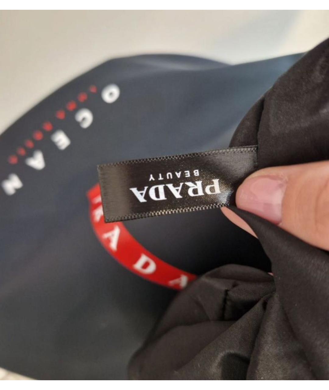 PRADA Темно-синий синтетический рюкзак, фото 5