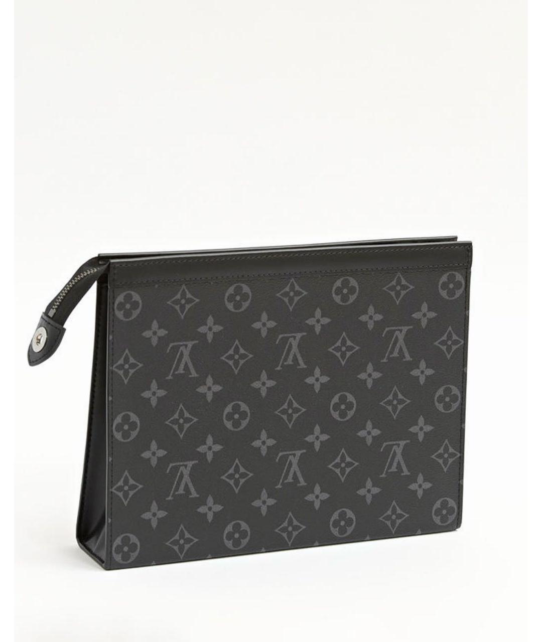 LOUIS VUITTON Черная барсетка, фото 3