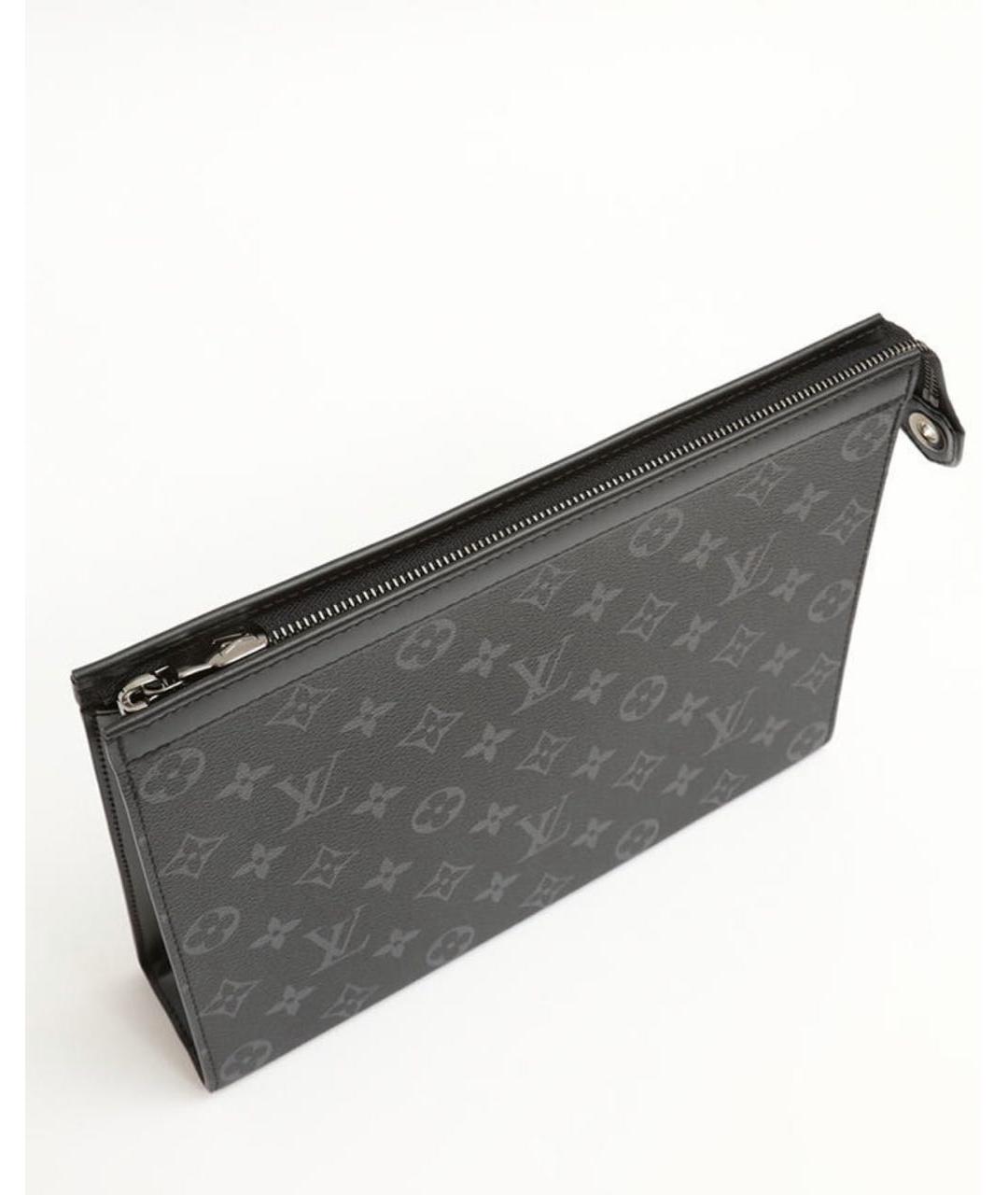 LOUIS VUITTON Черная барсетка, фото 4