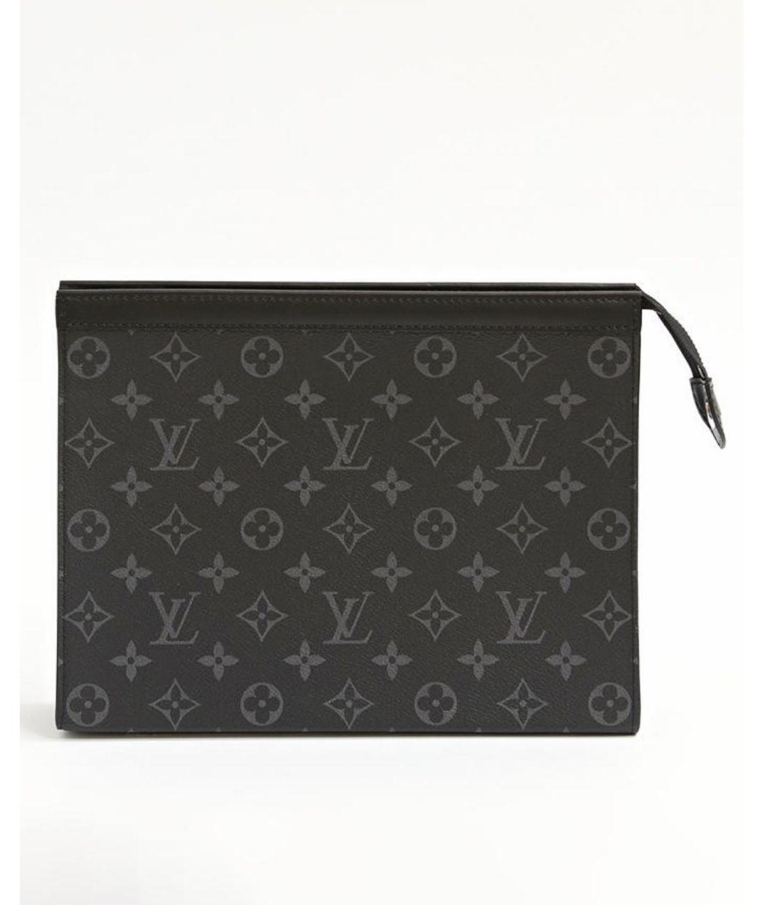 LOUIS VUITTON Черная барсетка, фото 9