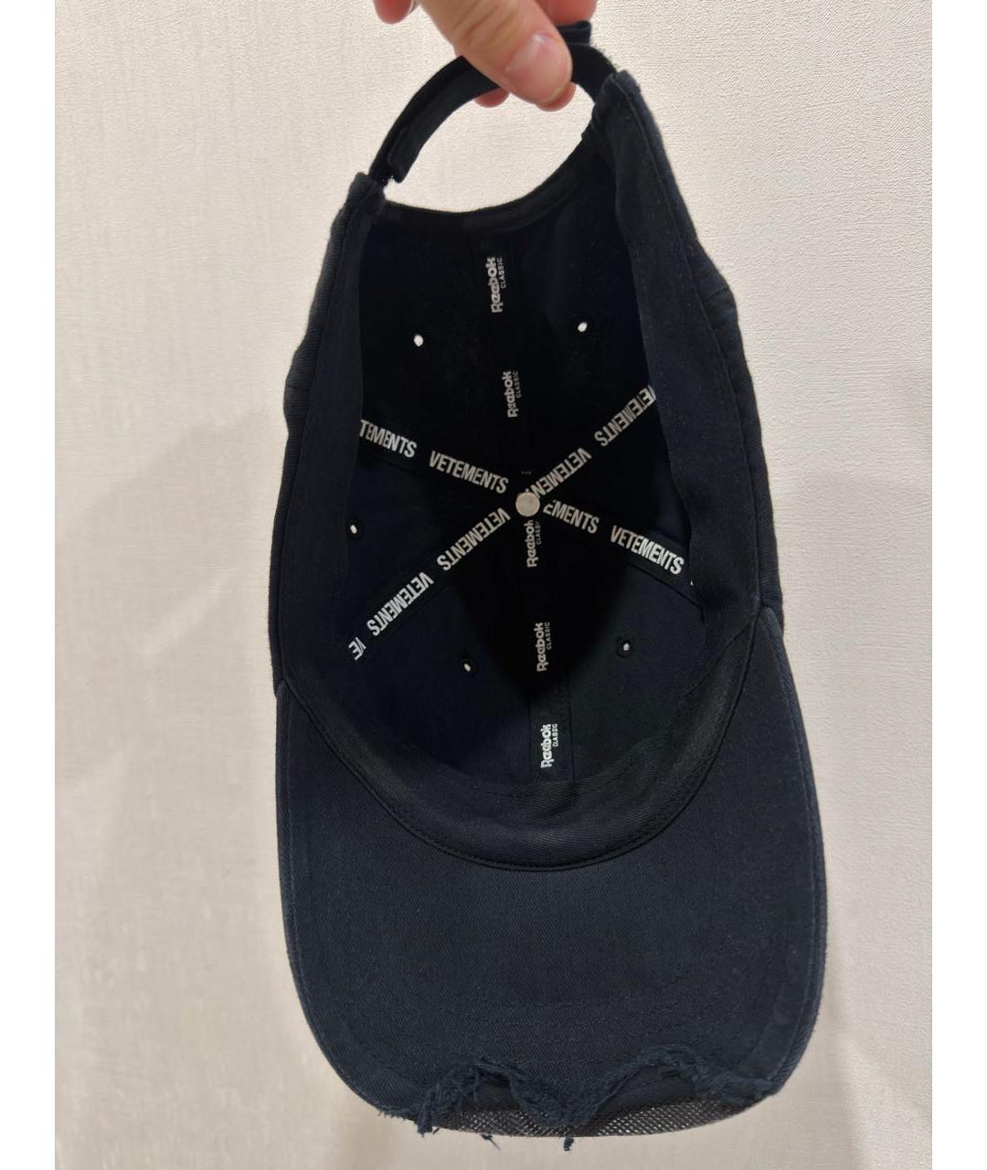 VETEMENTS Черная хлопковая кепка/бейсболка, фото 5