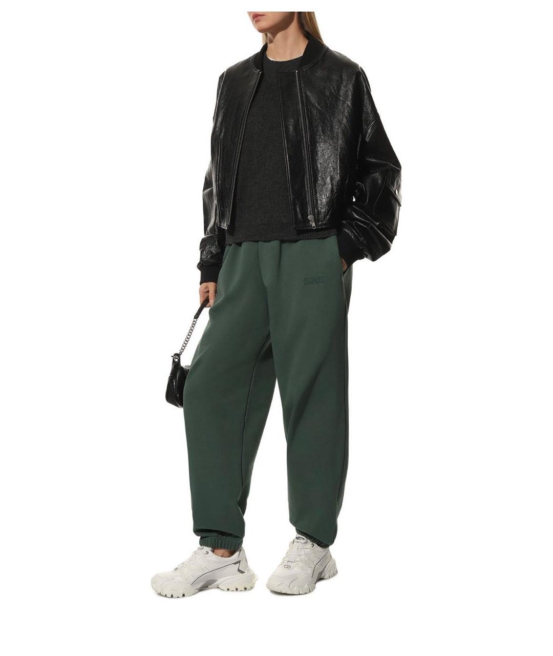 VETEMENTS Зеленые хлопковые спортивные брюки и шорты, фото 5