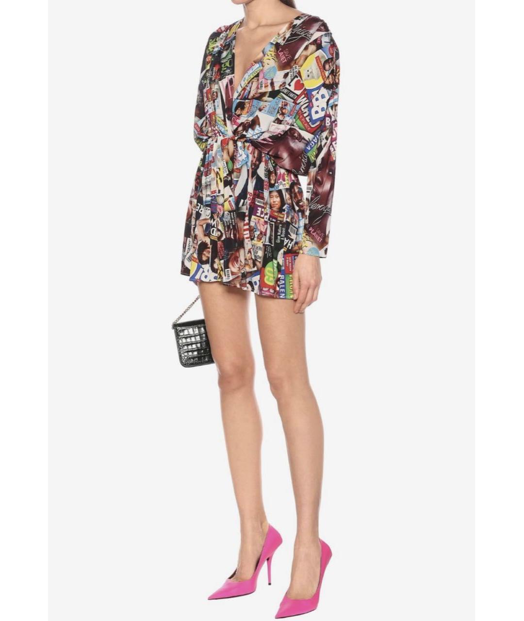 BALENCIAGA Мульти вискозное платье, фото 4