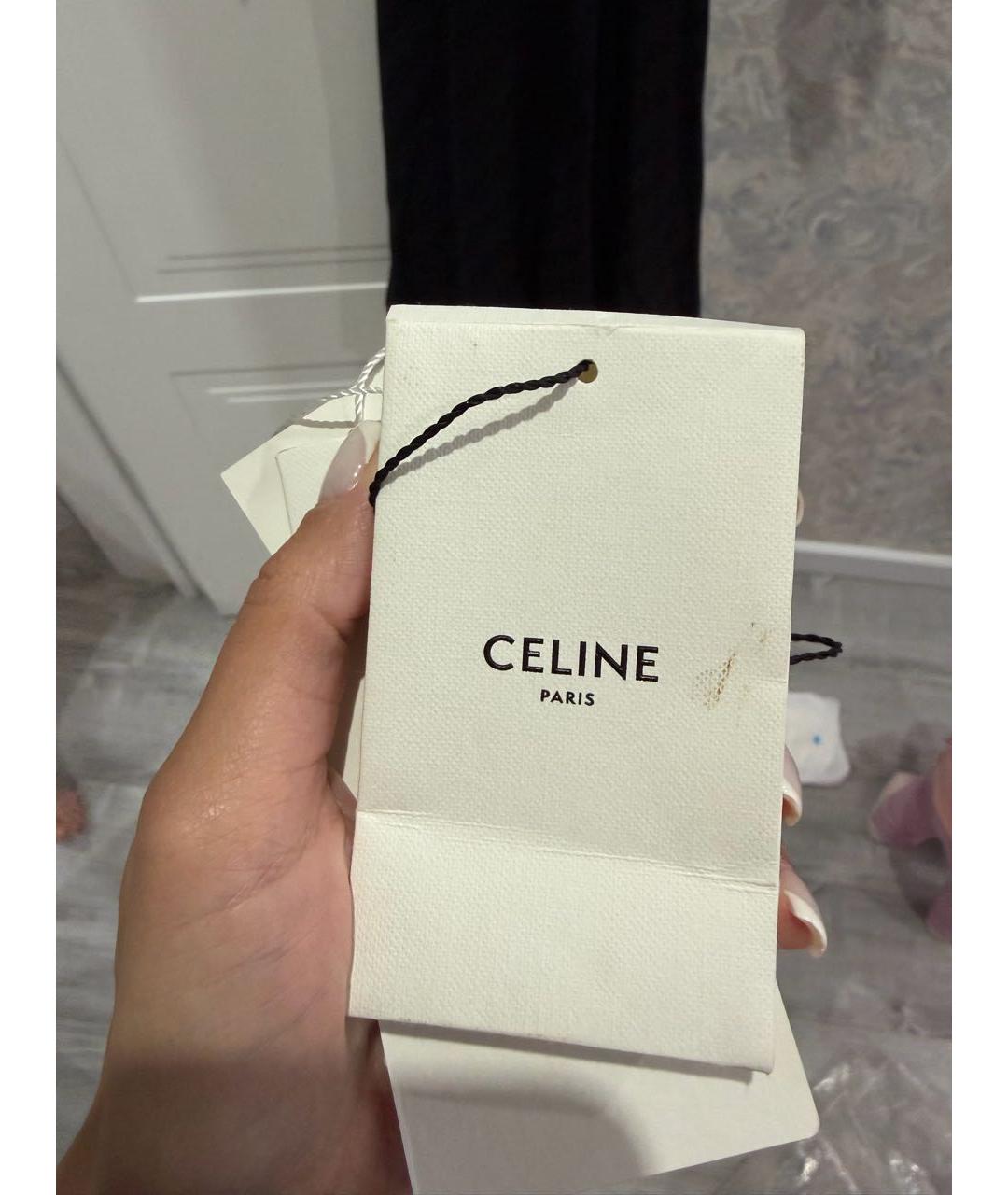 CELINE Черное шелковое вечернее платье, фото 8