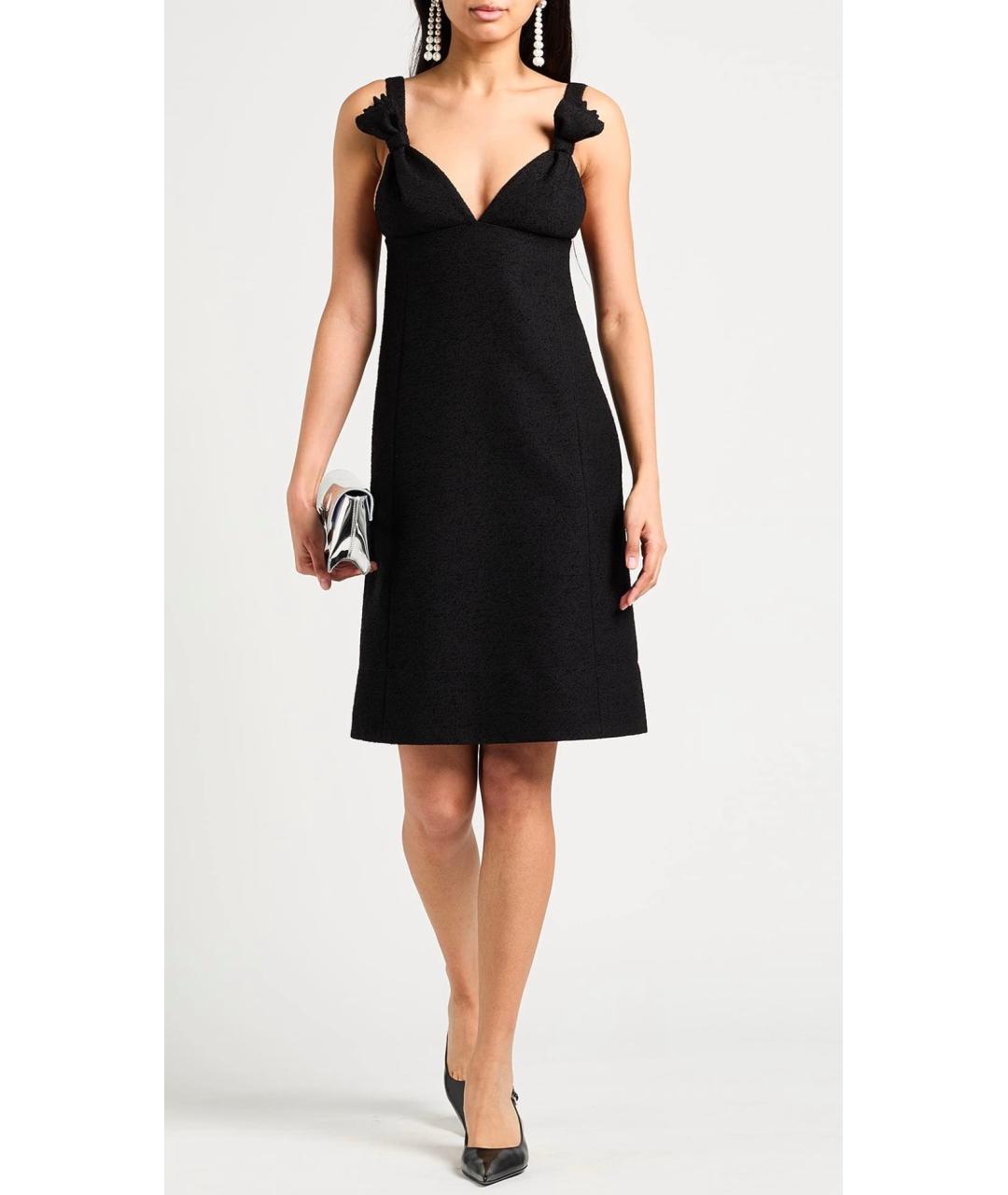 CHRISTIAN DIOR Черное шерстяное платье, фото 2