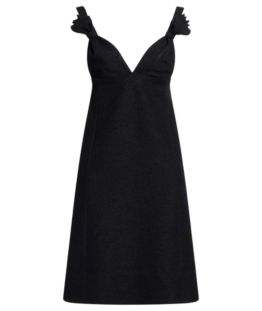 CHRISTIAN DIOR Черное шерстяное платье, фото 1