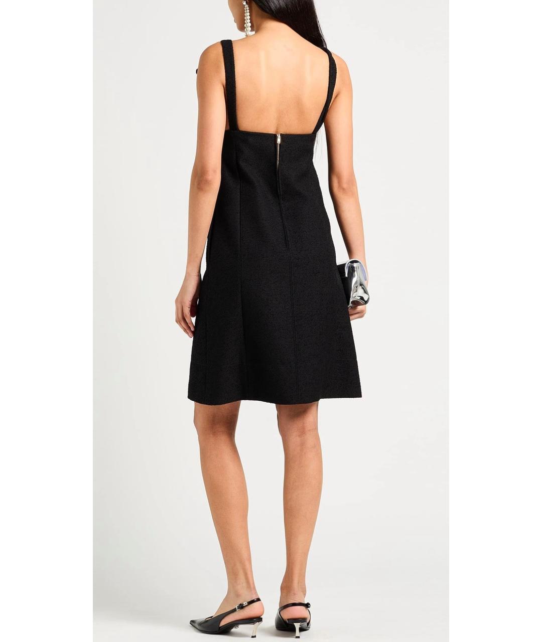 CHRISTIAN DIOR Черное шерстяное платье, фото 3
