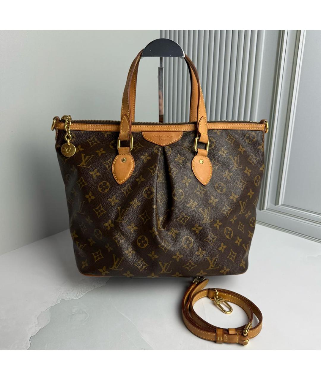 LOUIS VUITTON Коричневая сумка с короткими ручками, фото 7