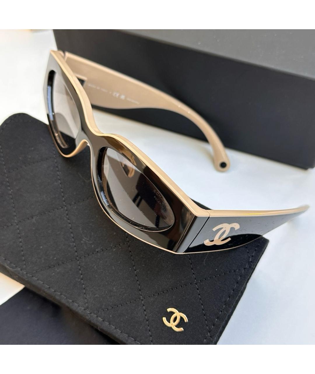 CHANEL Пластиковые солнцезащитные очки, фото 4