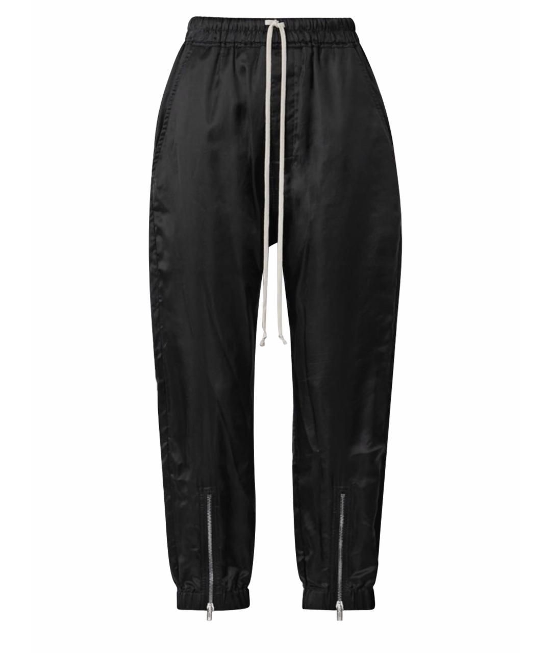 RICK OWENS Черные прямые брюки, фото 1