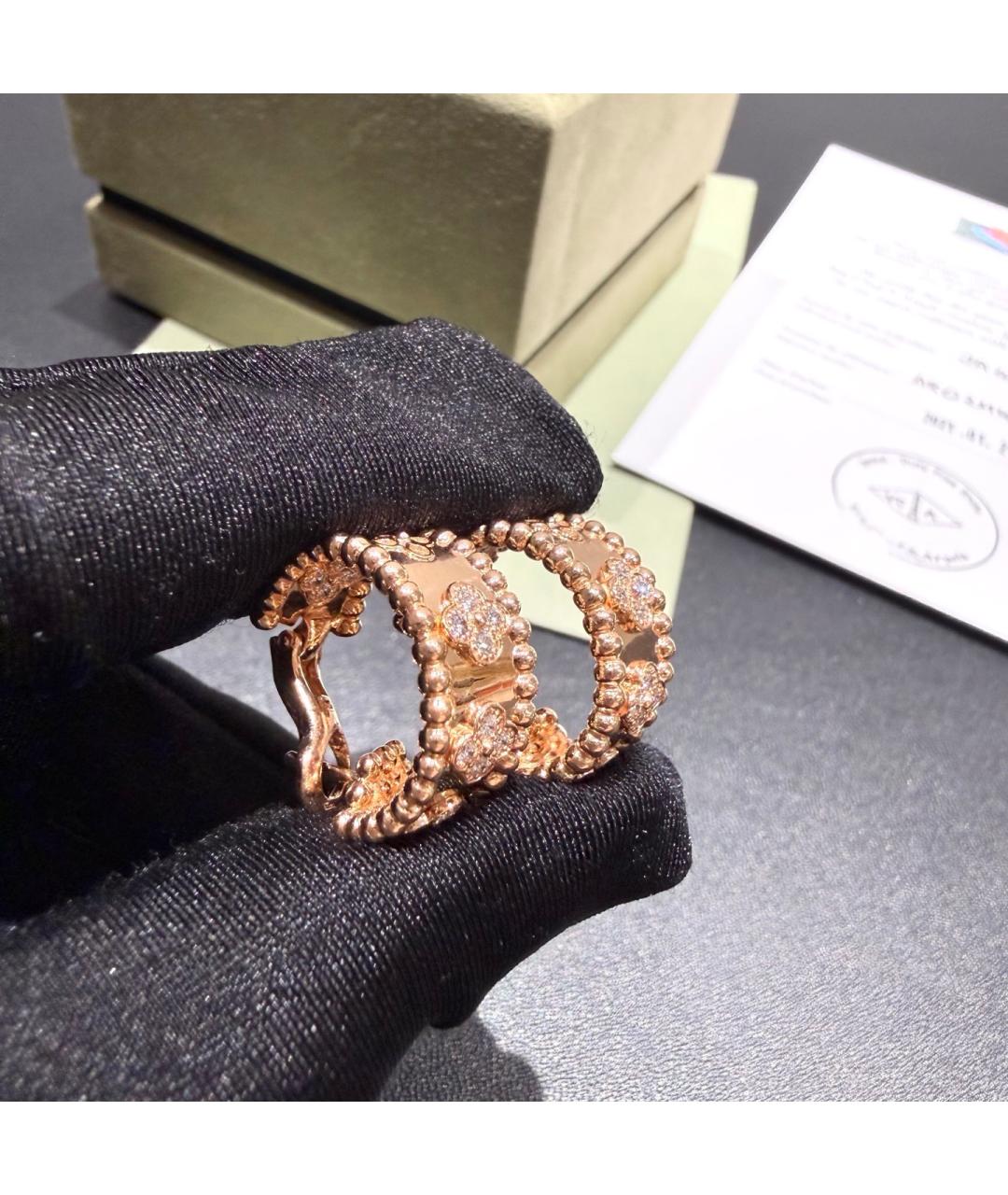 VAN CLEEF & ARPELS Золотые серьги из розового золота, фото 3