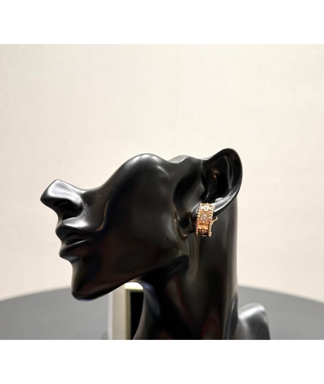 VAN CLEEF & ARPELS Золотые серьги из розового золота, фото 4