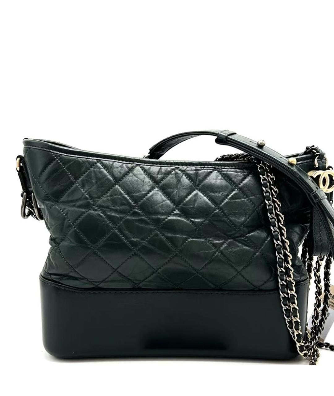 CHANEL Зеленая кожаная сумка через плечо, фото 3