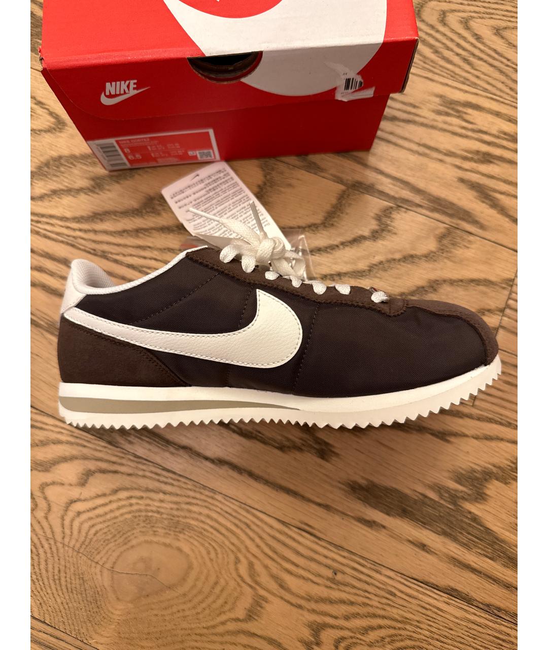 NIKE Коричневые замшевые кроссовки, фото 6