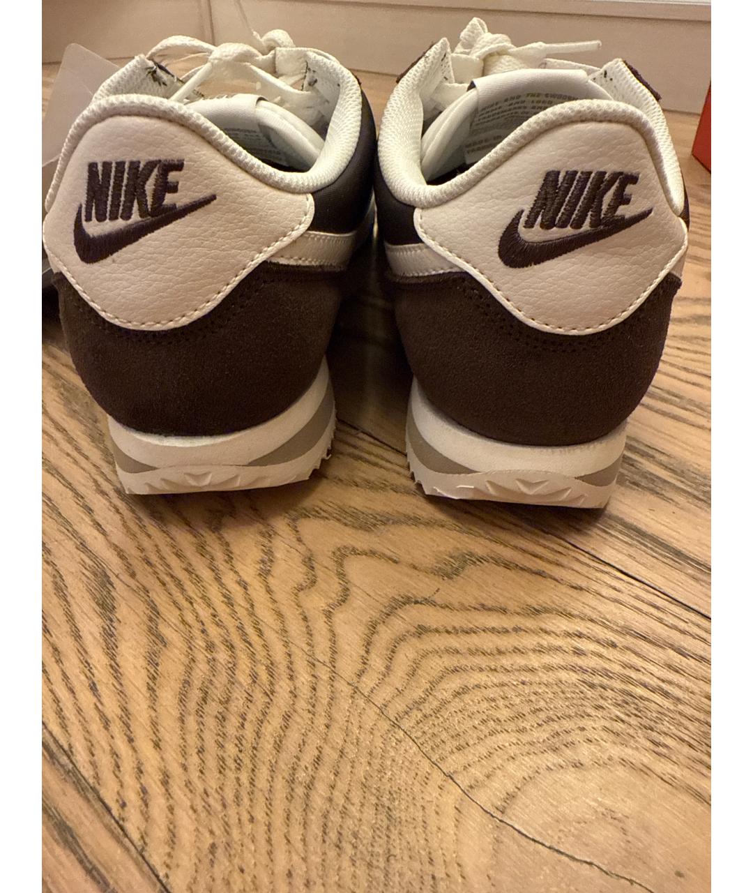 NIKE Коричневые замшевые кроссовки, фото 4