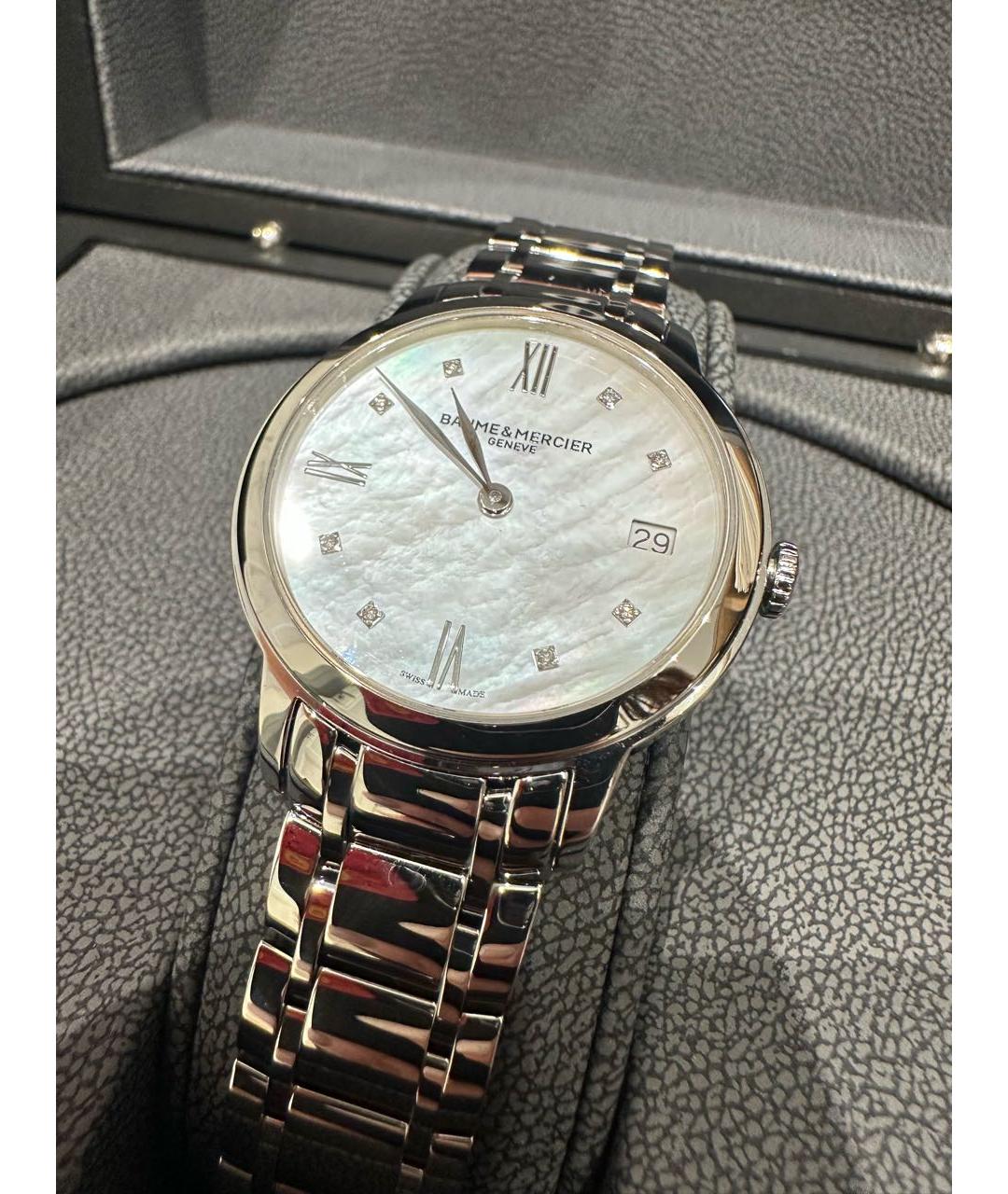 BAUME&MERCIER Серебряные металлические часы, фото 9