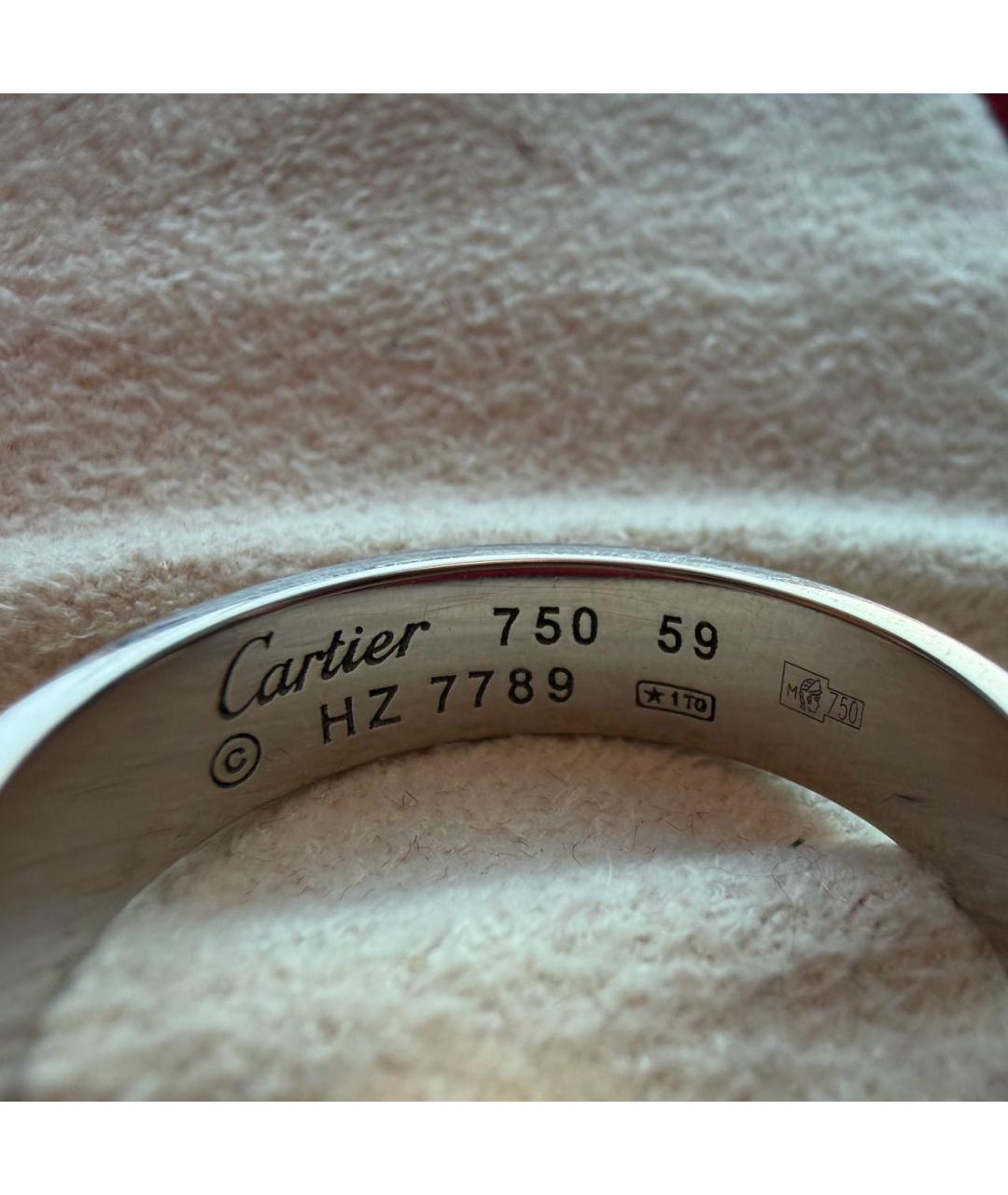 CARTIER Серое кольцо из белого золота, фото 6