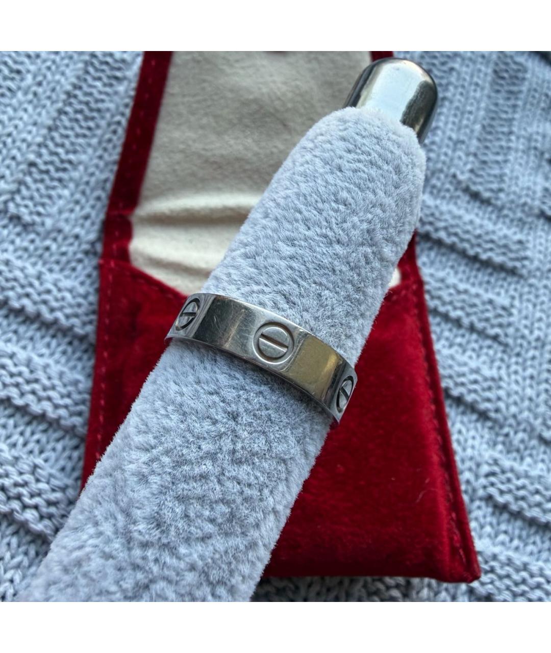 CARTIER Серое кольцо из белого золота, фото 4