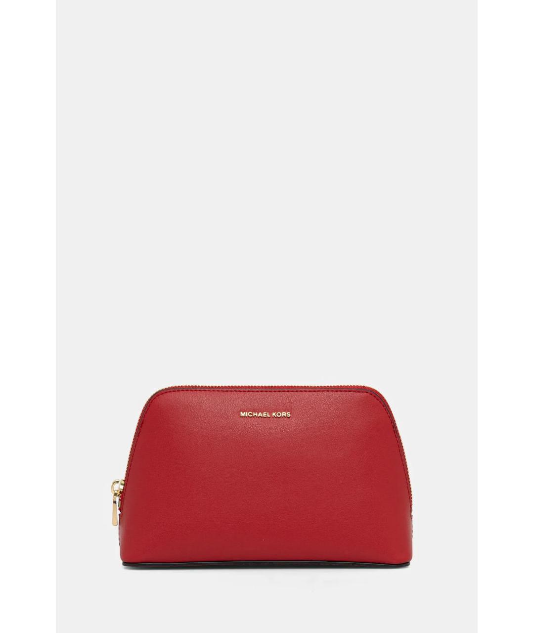 MICHAEL KORS Красная кожаная косметичка, фото 7