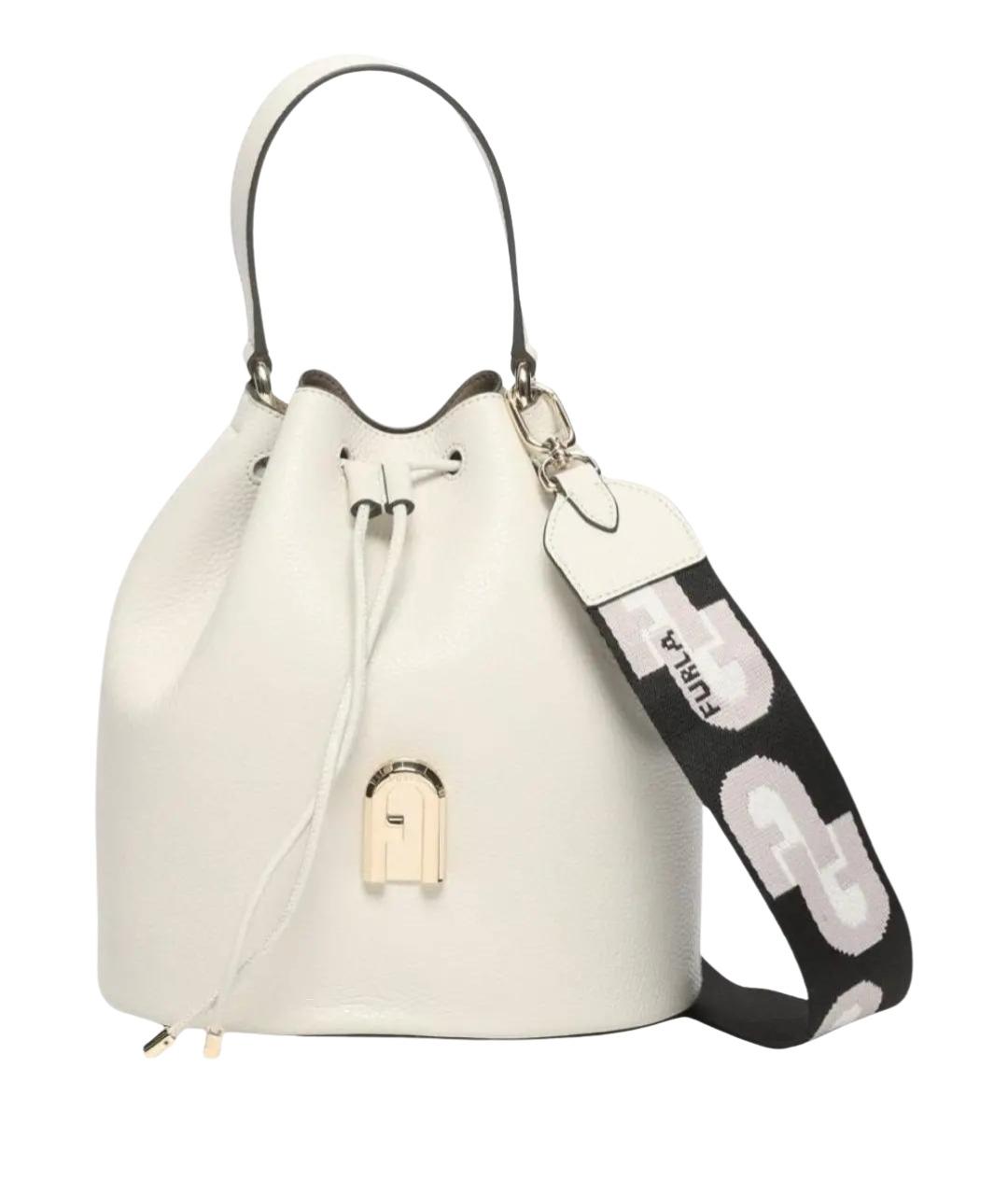 FURLA Белая кожаная сумка тоут, фото 1