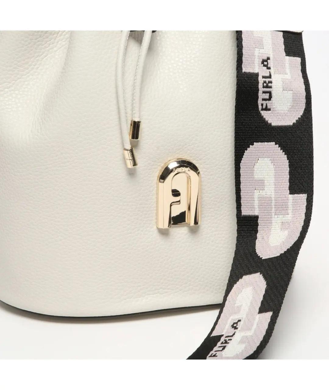 FURLA Белая кожаная сумка тоут, фото 4