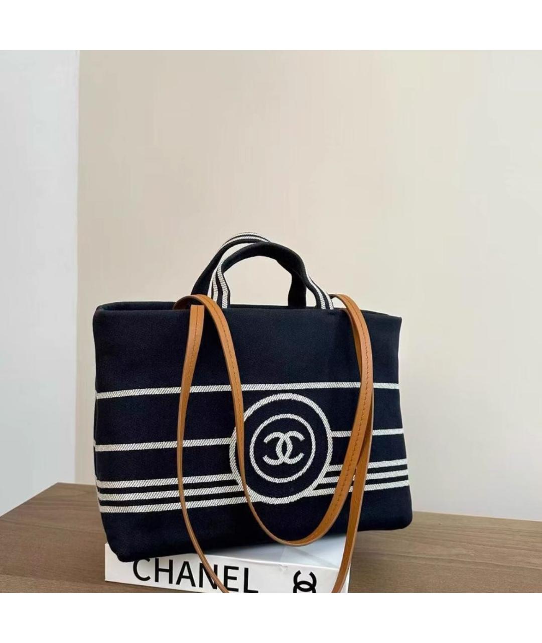CHANEL Черная сумка тоут, фото 2