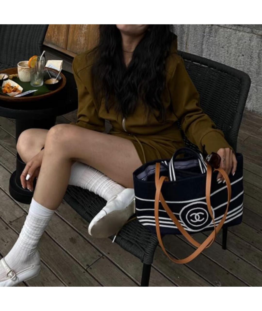 CHANEL Черная сумка тоут, фото 4