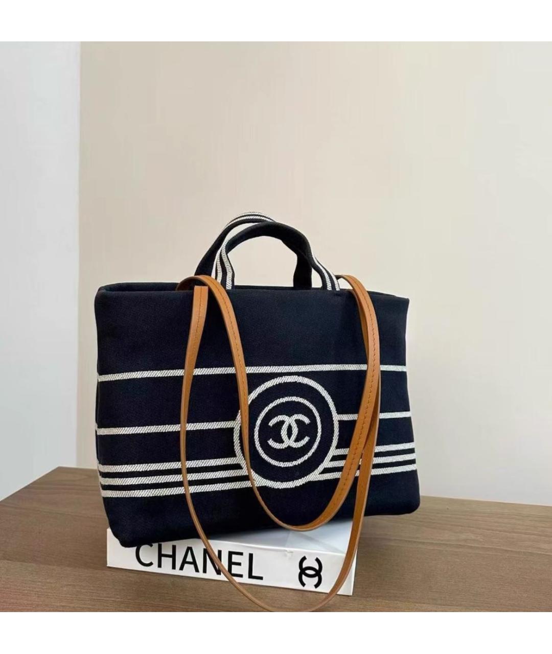 CHANEL Черная сумка тоут, фото 3