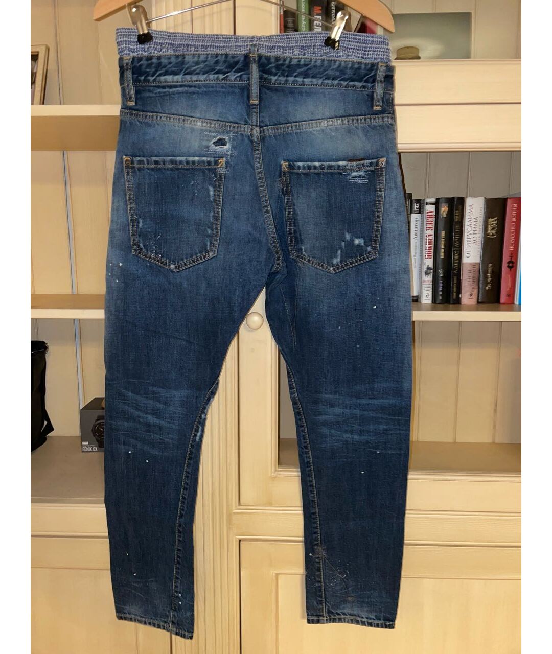 DSQUARED2 Синие прямые джинсы, фото 2