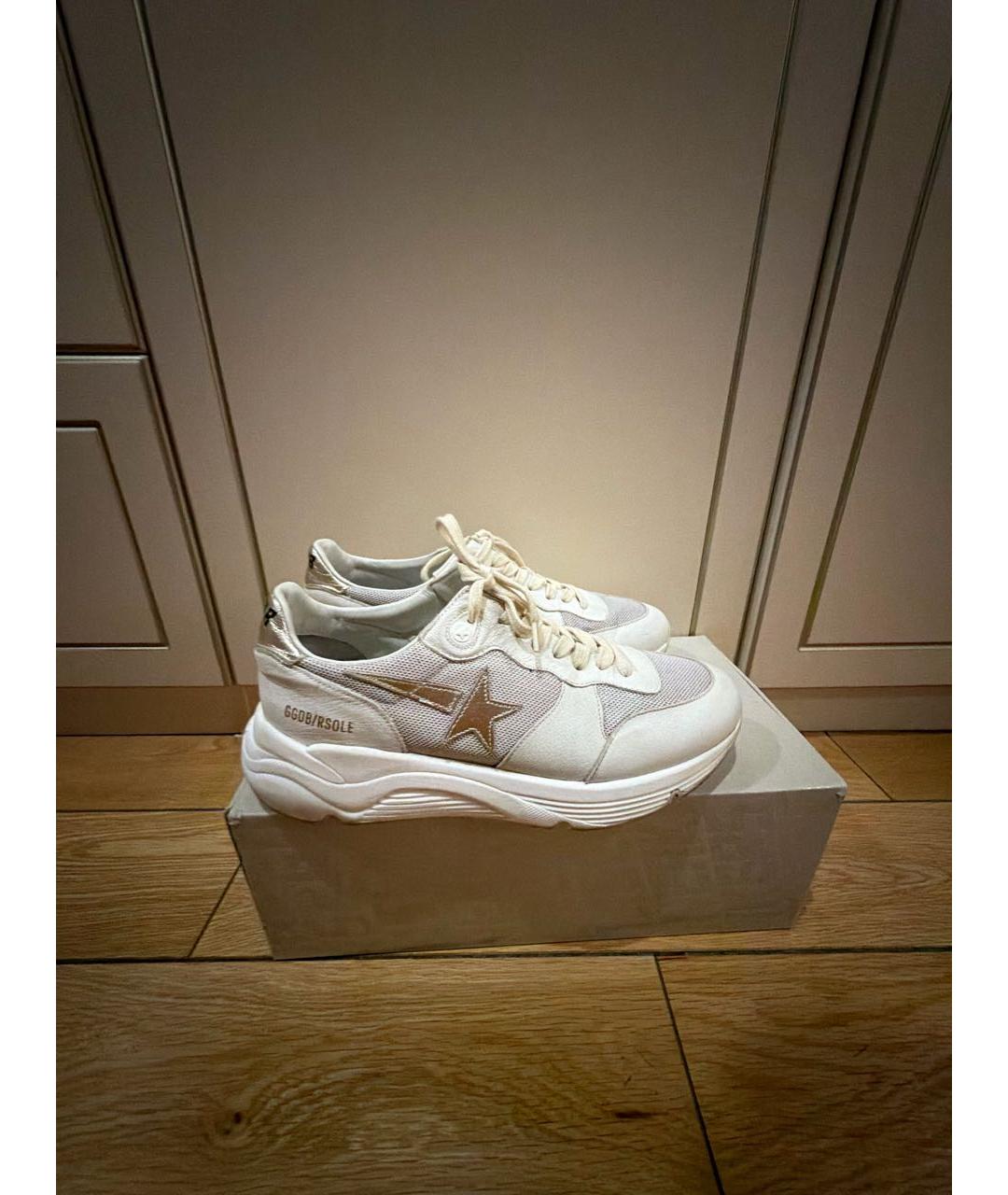 GOLDEN GOOSE DELUXE BRAND Белые кожаные кроссовки, фото 9
