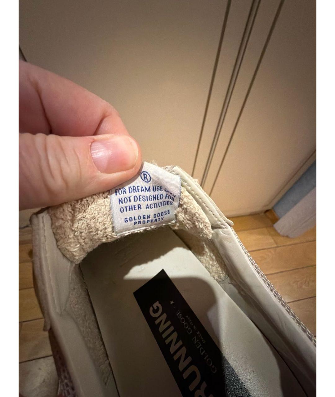 GOLDEN GOOSE DELUXE BRAND Белые кожаные кроссовки, фото 6