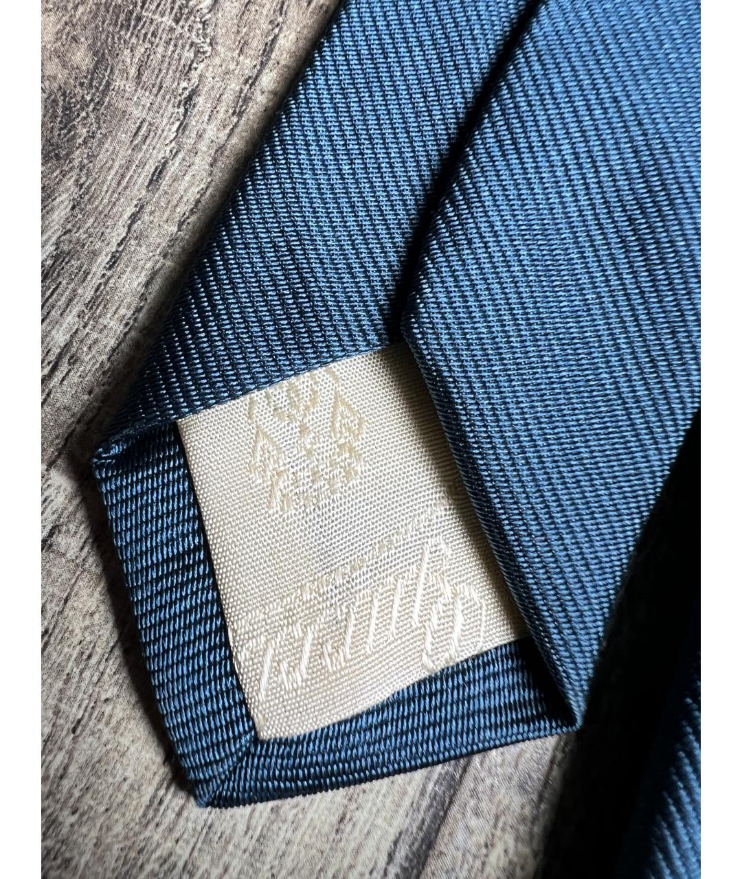 GUCCI Синий шелковый галстук, фото 5