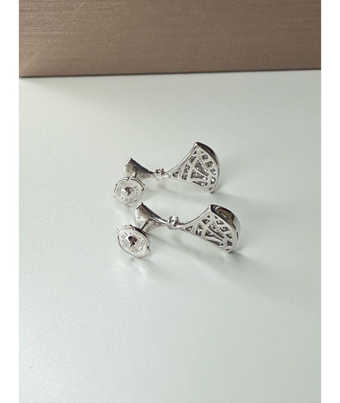 BVLGARI Белые серьги из белого золота, фото 6
