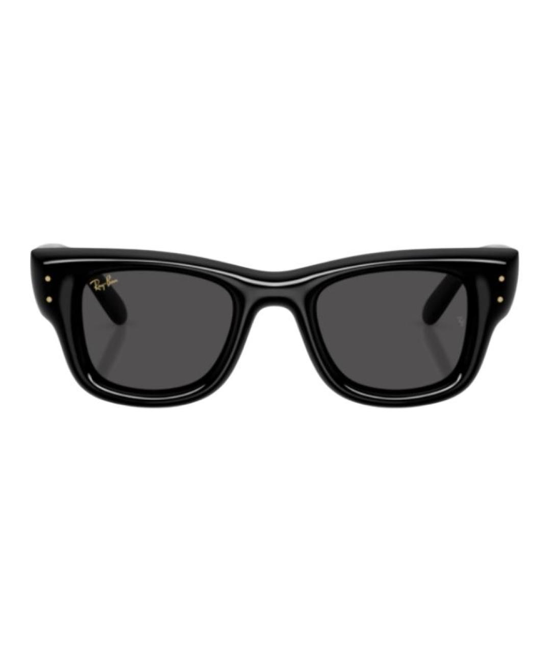 RAY BAN Черные пластиковые солнцезащитные очки, фото 2