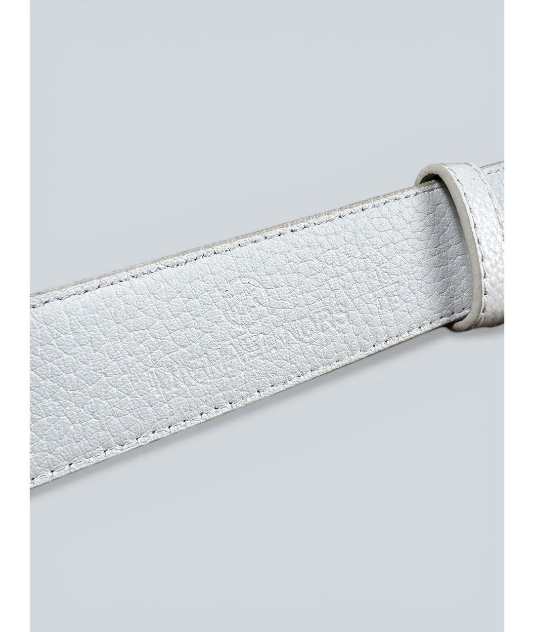 MICHAEL KORS Белый кожаный ремень, фото 5