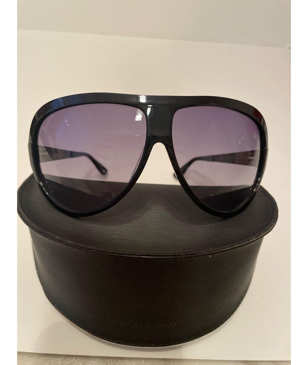 EMPORIO ARMANI Черные пластиковые солнцезащитные очки, фото 4