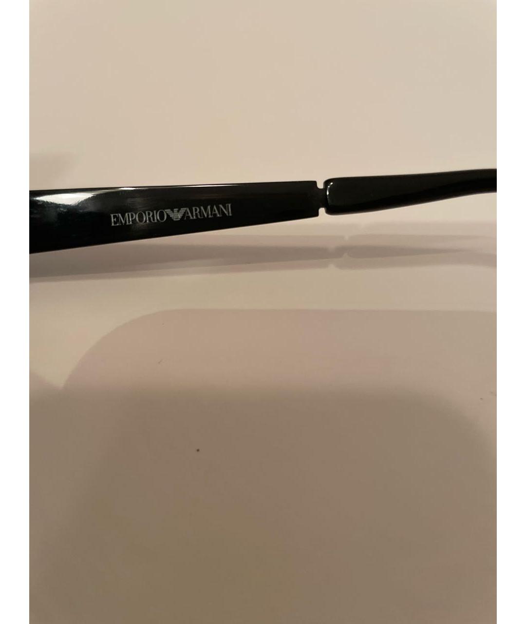 EMPORIO ARMANI Черные пластиковые солнцезащитные очки, фото 6