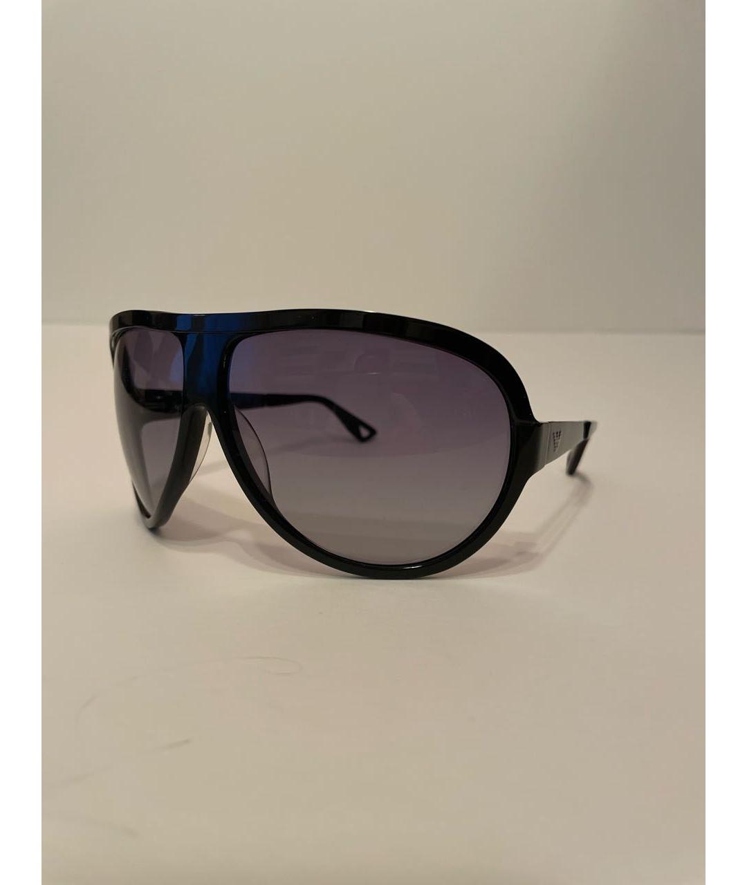 EMPORIO ARMANI Черные пластиковые солнцезащитные очки, фото 2