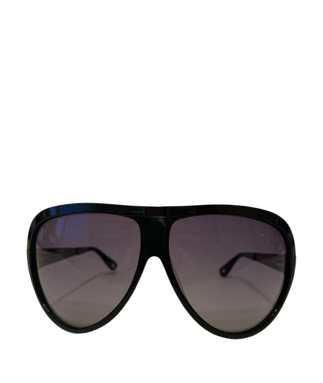 EMPORIO ARMANI Черные пластиковые солнцезащитные очки, фото 1